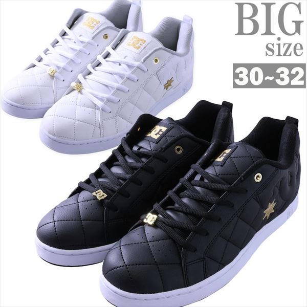 シューズ DCSHOES 馬鹿でかい大きさ メンズ スニーカー キルティング ロゴタイプ 付属品 なめし革 男 かっこいい 服 C060922-06