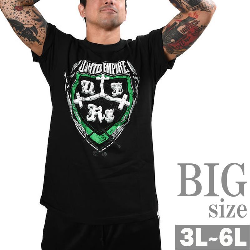 Tシャツ 大きいサイズ メンズ 新日本プロレス 半袖 プリントt UNITED EMPIRE ビッグサイズ BIG 男 かっこいい 服 C061022-09