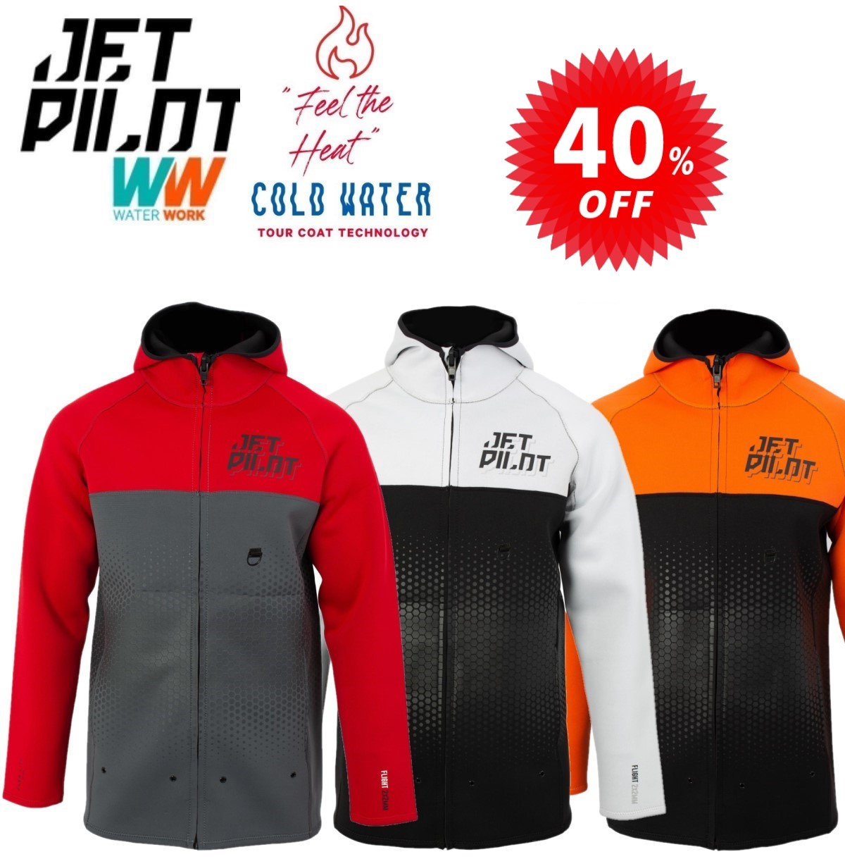 大きいサイズ【アウトレット品】 ジェットパイロット JETPILOT マリンコート 送料無料 フライト ツアーコート JA22160 セール 40%オフ ボートコート