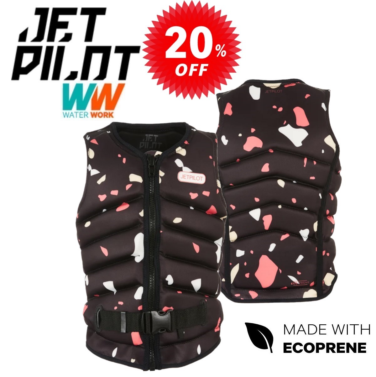 ジェットパイロット JETPILOT インパクトベスト レディース セール 20%オフ 送料無料 ペーサー クオーツ ベスト JA23305 ウェイク サップ