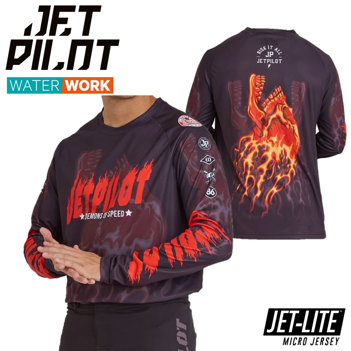 大きいサイズ ジェットパイロット JETPILOT 長袖 速乾 送料無料 バンディット ジャージ S24623