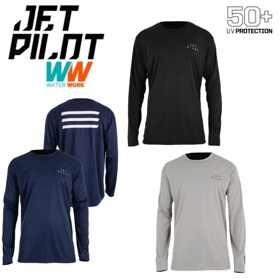 大きいサイズ ジェットパイロット JETPILOT 長袖Tシャツ 送料無料 ハイプド メンズ L/S ハイドロ Tシャツ JA21615 速乾 UVカット
