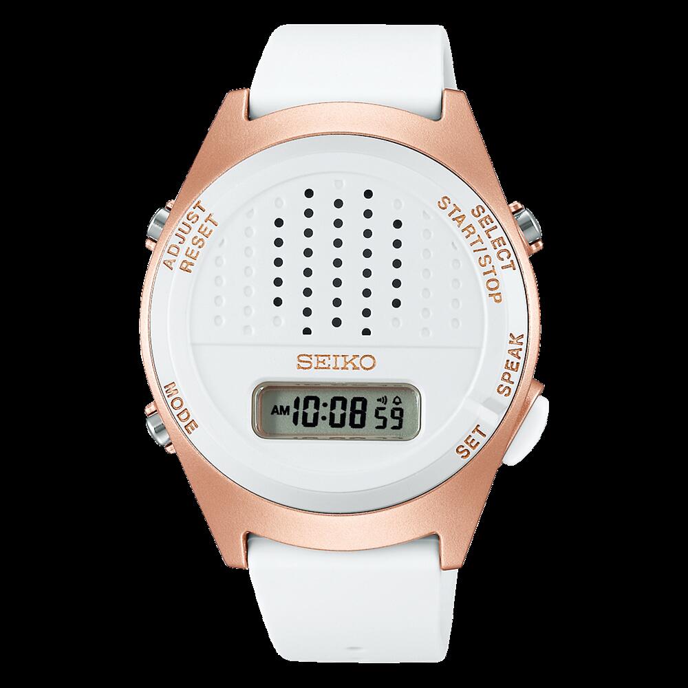 【期間限定セール１０％OFF】SEIKO セイコー　音声デジタルウォッチ　腕時計　国内正規品　SBJS016　ホワイト　　￥18,700&rarr;￥16,830｜サガワ有限会社　店 11,949円