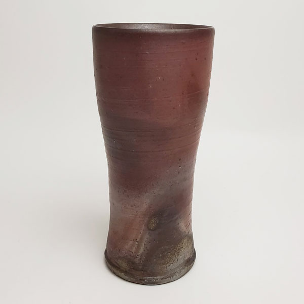 備前焼 岡部享憲 作 麦酒杯(ロング)（岡部-07）| おしゃれ 日本製 工芸品 和食器 陶器 ビールグラス ビアグラス フリーカップ 焼酎カップ 父の日 母の日 プレゼント ギフト 岡山県