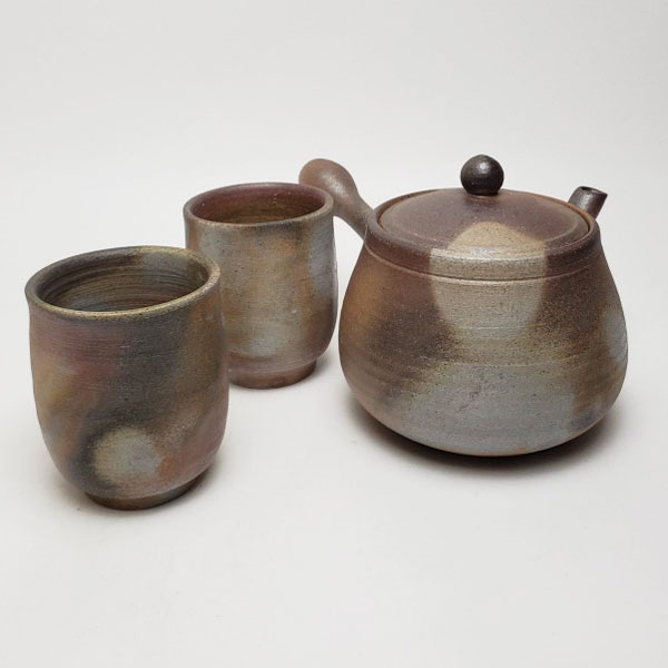 楽天市場】備前焼 組湯呑(中)（緋襷）| おしゃれ 日本製 和食器 ゆのみ