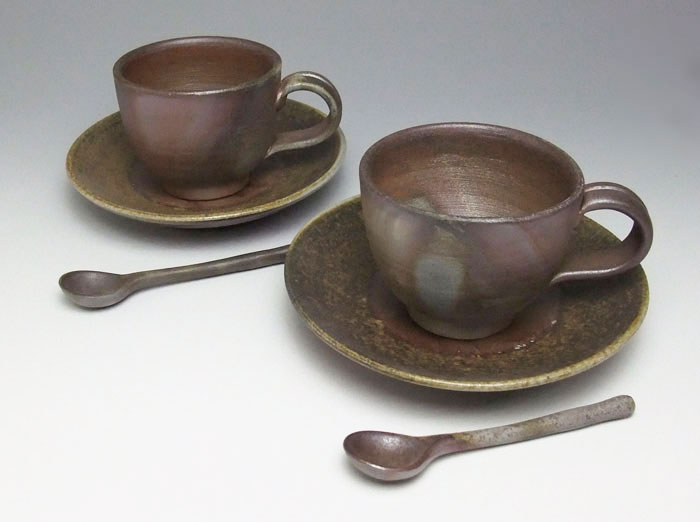 【専用】備前焼　作家物　お茶セット② 楽天市場】備前焼 夢幻工房 ティーセット スプーン付 桟切