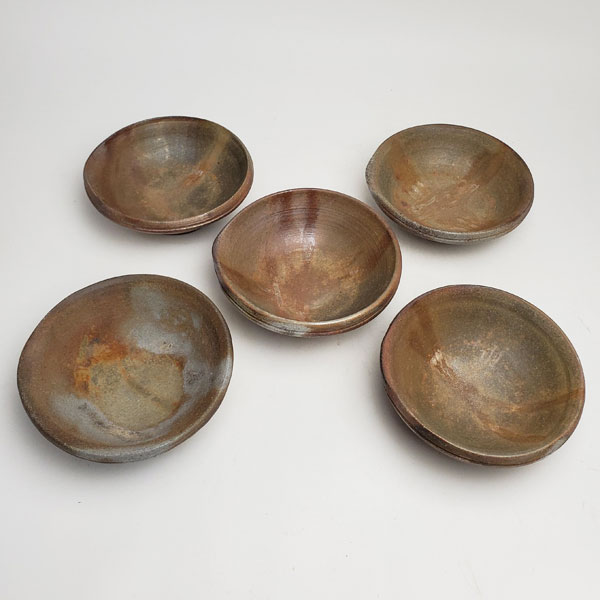 備前焼 片口小鉢５客 | 今めかしい 日本製 芸術品 小鉢 小皿 繊細さ入 小付 和食器 瀬戸もの 父の日 母の日 差し上げ物 差し上げ物 岡山県
