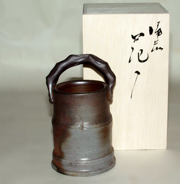 楽天市場】備前焼 舟徳利花入（桟切)| おしゃれ 日本製 工芸品
