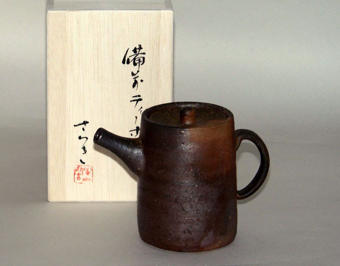 楽天市場】備前焼 ティーポット（桟切）| おしゃれ 日本製 工芸品 急須