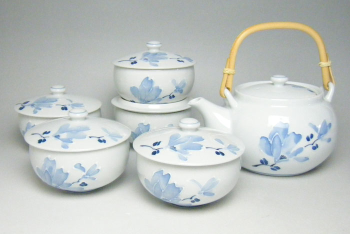 有田焼 辻が花蓋付茶器揃 （saiky-At164-11557）
