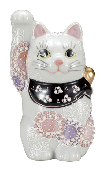 楽天市場】九谷焼 4.8号 招き猫 金富士 右手 k9-1642 | おしゃれ 商売