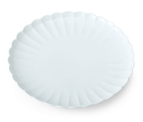 有田焼 基泉 白磁菊割(和皿) 5枚×2セット(10枚) 有田焼 基泉 白磁菊割(和皿) 5枚×2セット(10枚) 有田焼の白磁で