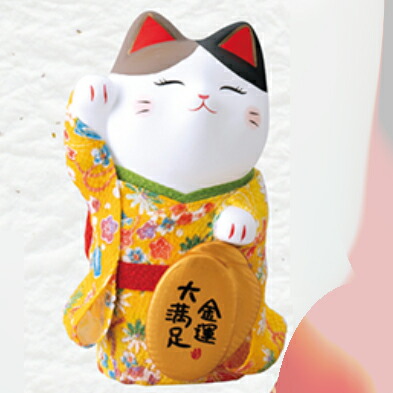 楽天市場】【送料無料】招き猫 置物 和紙 お祝い 商売繁盛 千客万来