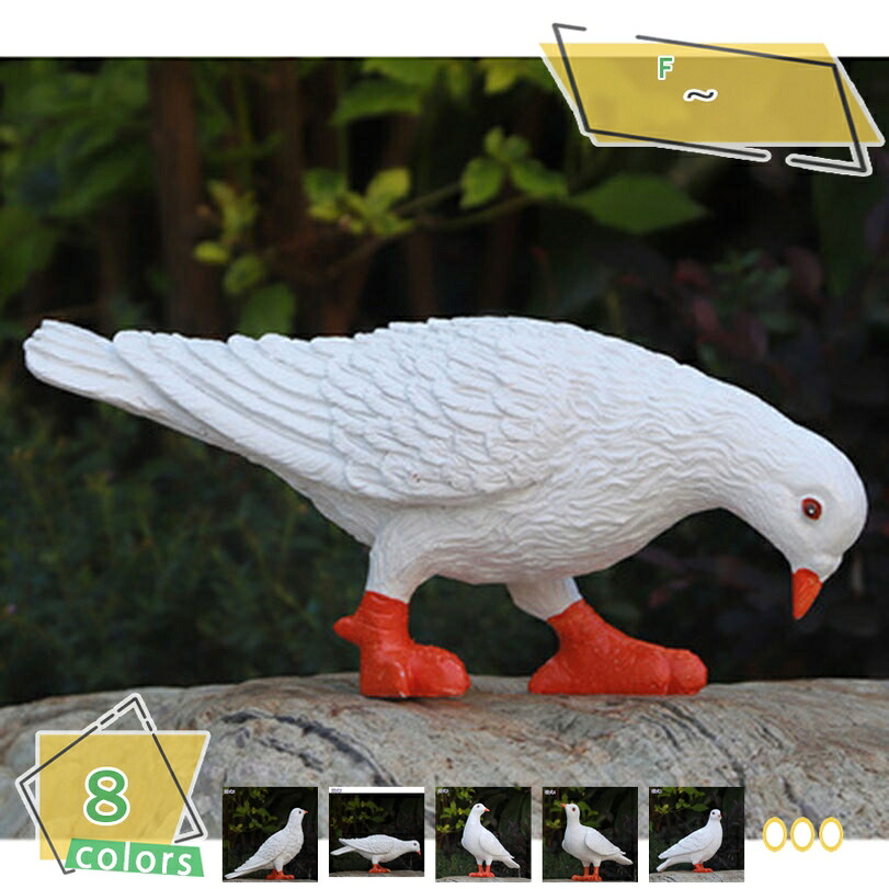ガーデニング 鳥 雑貨 置物 オーナメント ガーデンオブジェ 動物 園芸雑貨 インテリア 可愛い おしゃれ 庭の置物 ガーデニング装飾 ガーデンオーナメント 芝生 玄関先 ベランダ 屋外 記念日 誕生日プレゼント ギフト RaogtCYU