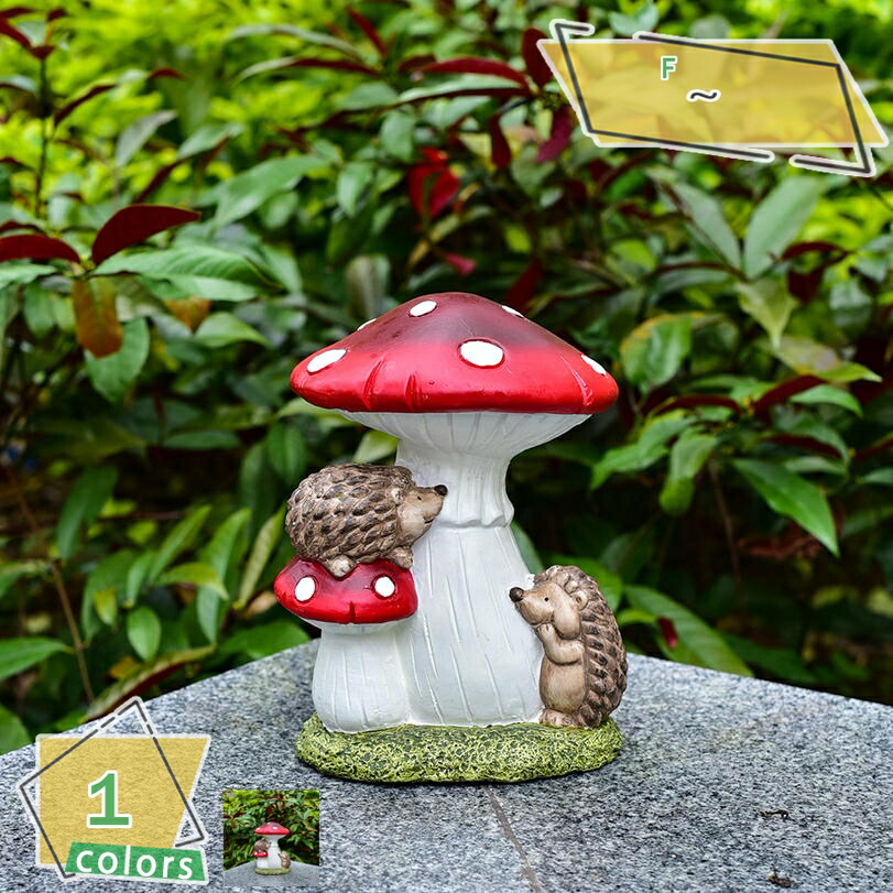 楽天市場】不思議なキノコの置物 高さ14.8cm ダブル woobia ウービア