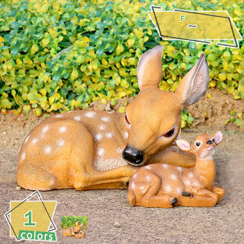 置物 オブジェ 動物 インテリア雑貨 鹿 おしゃれ 玄関 オシャレな雑貨 可愛い置物 北欧 アニマル オーナメント 動物の置物 芝生 卓上 庭 ガーデン 癒し 花壇 雑貨小物 ホームデコレーション アウトドア プレゼント RaogtCYU