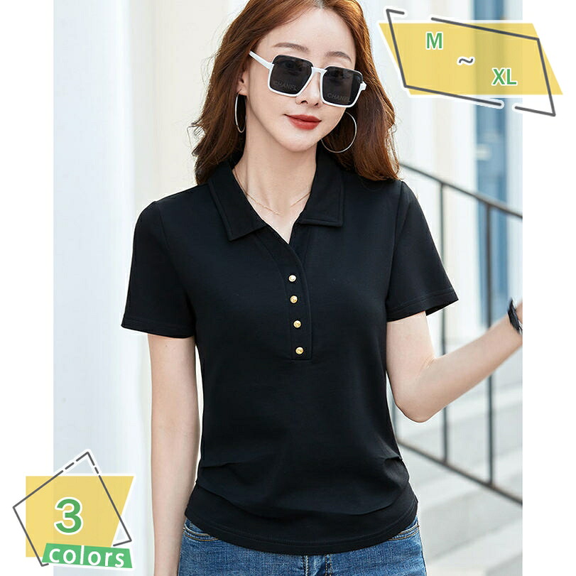 500円OFFクーポン レディース Tシャツ トップス 半袖 Vネック プルオーバー カットソー 夏 無地 カジュアル おしゃれ 大きいサイズ 着やせ きれいめ ストレッチ デート ポロシャツ ボーダー オフィス 女性 通気 着痩せ 普段着 通勤 運動着 RaogtCYU