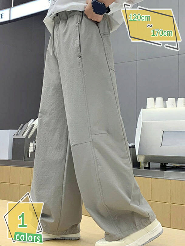 1000円OFFクーポン カーゴパンツ 長ズボン 薄手 男の子 ロングパンツ カジュアル ボトムス 夏 ゆったり ウエストゴム 子供服 ジュニア 小学生 中学生 シンプル 涼しい RaogtCYU
