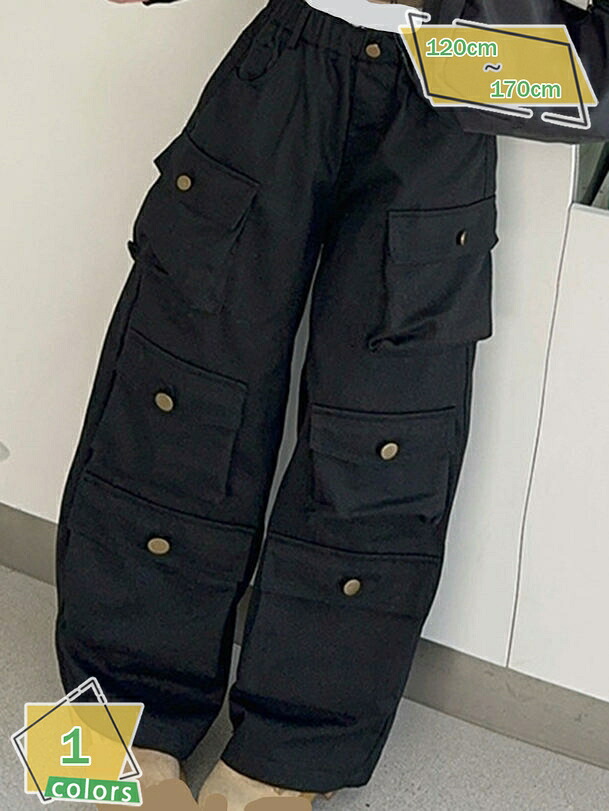 1000円OFFクーポン ダンス カーゴパンツ キッズ ボトムス 長ズボン ロングパンツ ウエストゴム ポケット付き ゆったり ヒップホップ キッズ ダンス衣装 練習着 レッスン着 普段着 男女兼用 子供服 RaogtCYU