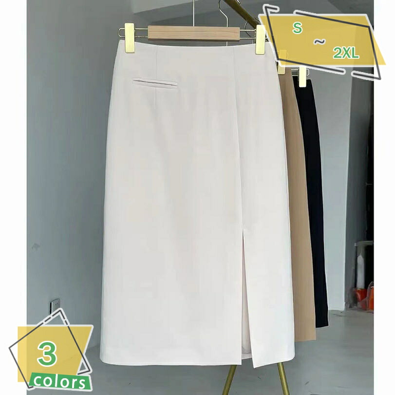 1000円OFFクーポン タイトスカート レディース 事務服 夏用 春用 スカート オフィス タイトスカート スーツ用 着痩せ 就活 通勤 ビジネス フォーマル 職業着 ストレッチ ひざ丈 シワになりにくい スカート スリットスカート ペンシルスカート RaogtCYU