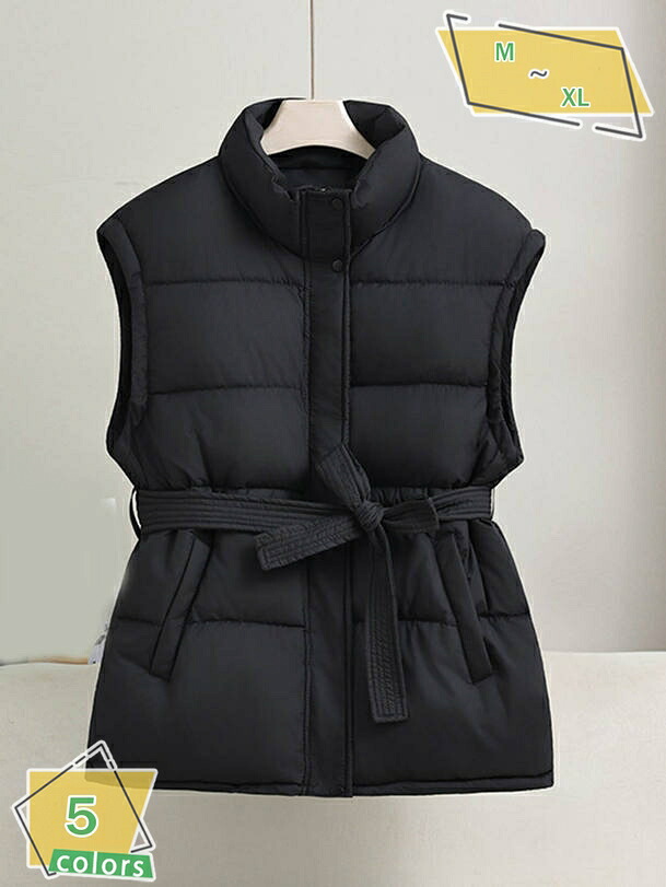 ダウンベスト レディース 中綿ベスト 冬アウター ダウンジャケット 羽織り 可愛い 冬服 おしゃれ 暖かい 厚手 軽量 防寒 秋冬 大人 カジュアル RaogtCYU