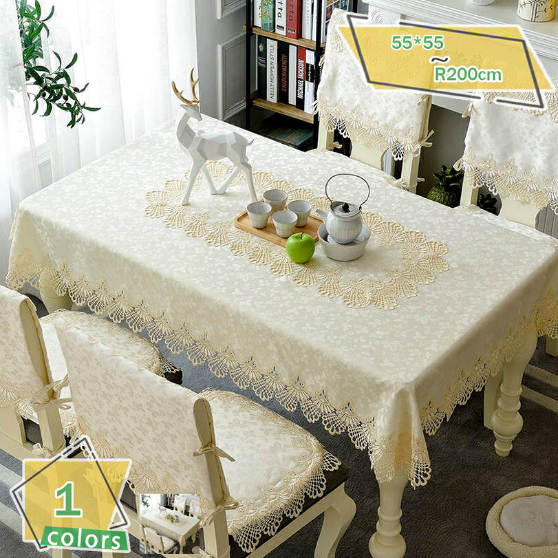 500円OFFクーポン テーブルクロス レース 花柄 撥水 デスクマット キッチン ダイニング 傷防止 お洒落 おしゃれ モダン ヨーロピアンスタイル ホーム装飾 新築祝い インテリア プレゼント テーブルカバー RaogtCYU｜サイバーショップ01