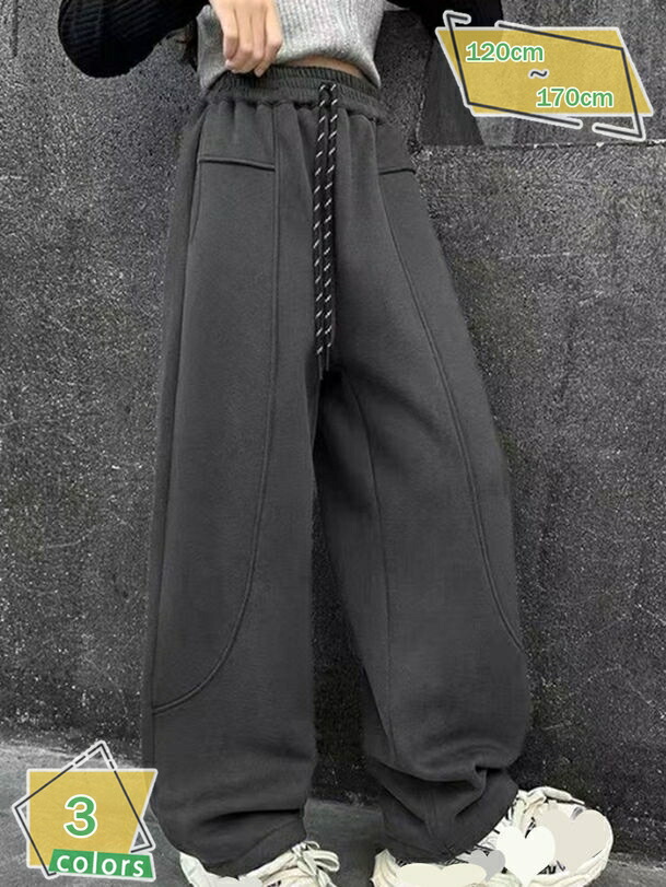 1000円OFFクーポン 裏起毛 ロングパンツ 長ズボン 防寒 寒さ対策 子供服 キッズ ジュニア ウエストゴム 楽チン シンプル カジュアル ダンス スポーツ あったかい 冬着 RaogtCYU