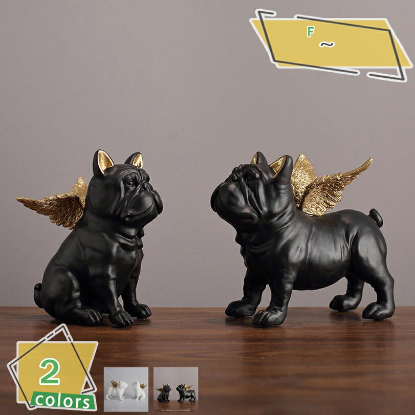 楽天市場】フレンチブルドッグの木彫り 立像 木製 犬の置き物