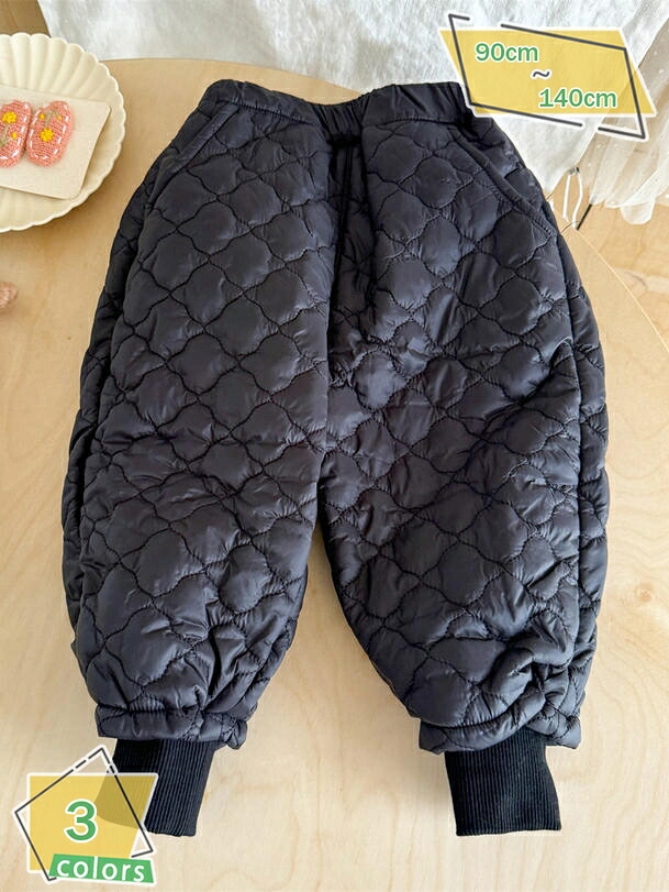 1000円OFFクーポン キッズ 中綿パンツ 子供服 ロングパンツ ジョガー 長ズボン あったか 男の子 女の子 秋冬服 RaogtCYU