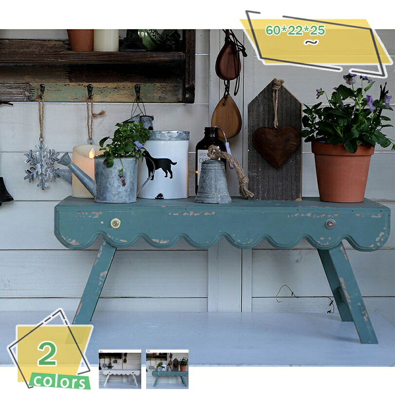 フラワースタンド ガーデンガーデン 天然木製 ホワイト スツール型花台 60cm*22cm*25cm プランターラック フラワースタンド 室内植物スタンド 木製植木鉢スタンド 植木鉢ラック 花瓶ラック 飾りスツール ミニ 木製スツール RaogtCYU