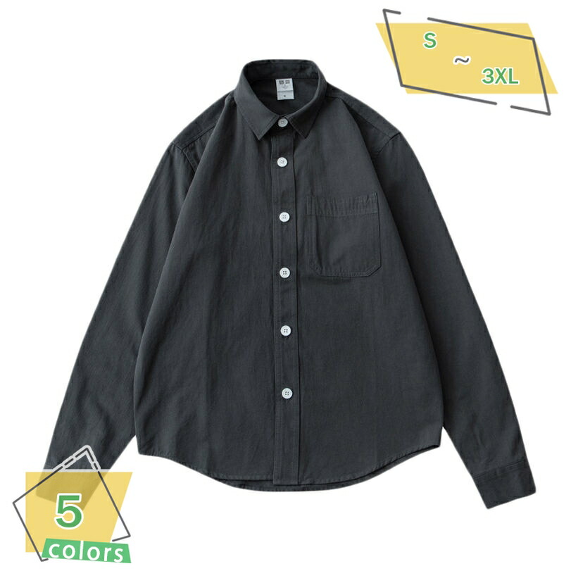 オックスフォードシャツ メンズ ボタンダウン シャツ 長袖シャツ カジュアルシャツ 春物 春服 無地 スリム シャツ ビジネス カジュアル 白シャツ 黒シャツ 通勤 通学 紳士服 春コーデ 開襟 スリム ワークシャツ RaogtCYU 6,004円
