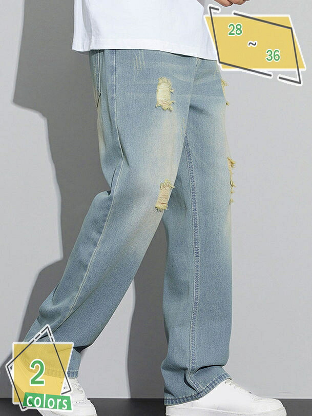 1000円OFFクーポン ワイドパンツ デニム メンズ パンツ デニムパンツ バギーパンツ ジーンズ ストリート ズボン ワークパンツ 春 夏 RaogtCYU｜サイバーショップ01