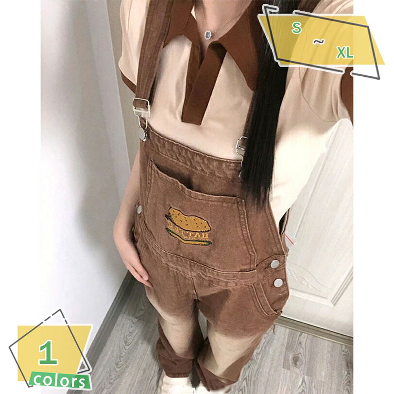 大きいサイズ デニムオーバーオール レディース サロペット ゆったり ワイドパンツ オールインワン 原宿系 デニムパンツ ジーンズ ロングパンツ 体型カバー 着痩せ ボトムス RaogtCYU