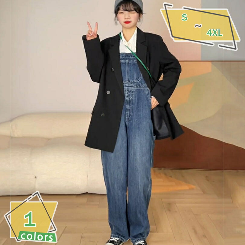 1000円OFFクーポン サロペット デニム オールインワン デニムパンツ つなぎ レディース キャミワンピ オーバーオール 作業着 パンツ ジーンズ ゆったり デニム サロペット 大人 可愛い オーバーオール 大きいサイズ RaogtCYU