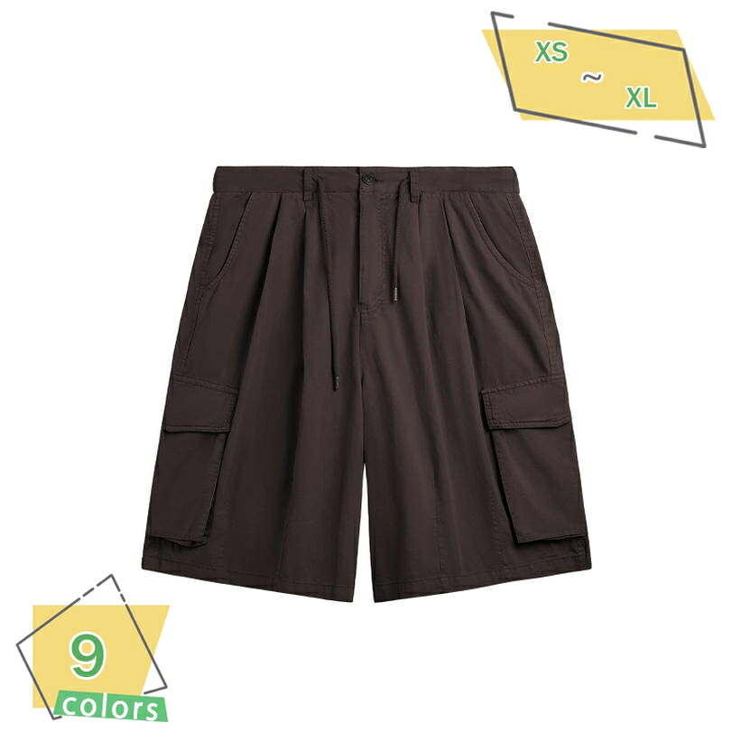ハーフパンツ ショートパンツ クライミング ウエスト紐 カーゴ ショーツ 短パン クロップドパンツ ワイドパンツ 海パン キャンプ 軽量 旅行 メンズ カーゴパンツ RaogtCYU