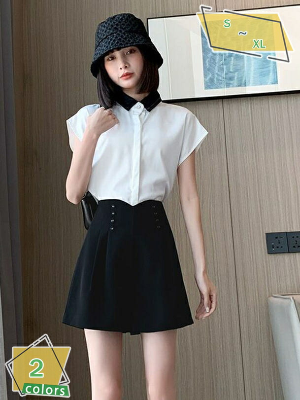 レザーショートパンツ レディース レザーパンツ ゆったり 秋冬 短パン PUレザー ハイウェスト Aライン ショーパン 美脚 おしゃれ 革パン 黒 ファッション ポケット 無地 足が長く見える 細見え ショートパンツ RaogtCYU