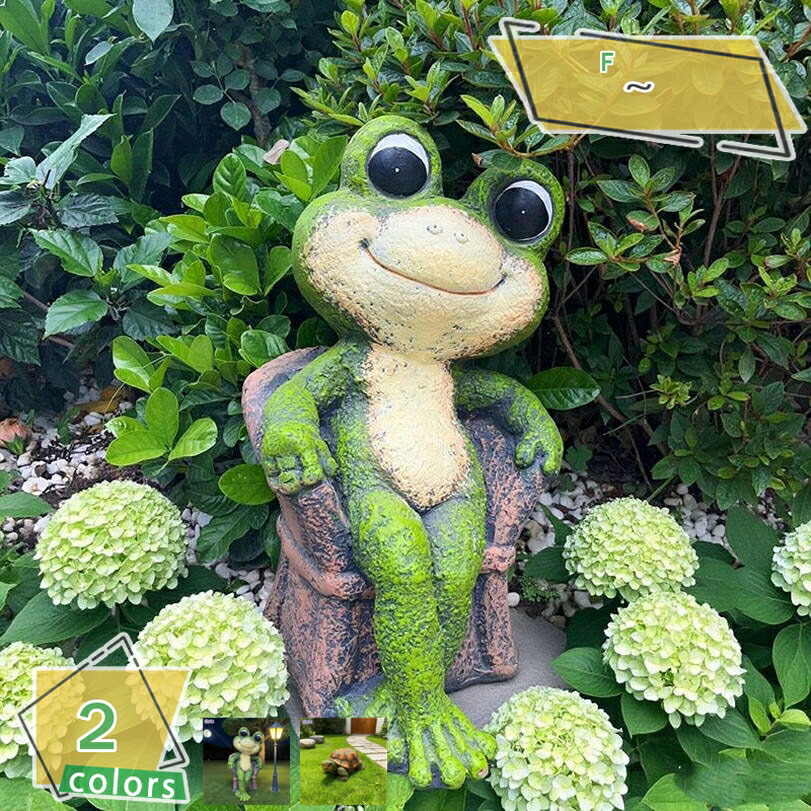 1000円OFFクーポン 置物 カエル 庭 ガーデン オブジェ 園芸 庭のオブジェ置物 大きい インテリア ガーデニング 屋外 オーナメント 装飾 かわいい 癒しグッズ リアル カエルの置物 ギフト 記念品 アウトドア 玄関 出窓 階段 可愛い雑貨 RaogtCYU