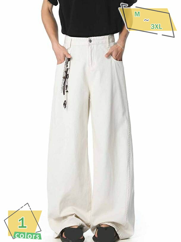 1000円OFFクーポン ルーズフィット ストレート ジーンズ メンズ デニムパンツ ストレッチ ジーパン ワイド ゆったりパンツ 太め 大きいサイズ RaogtCYU｜サイバーショップ01