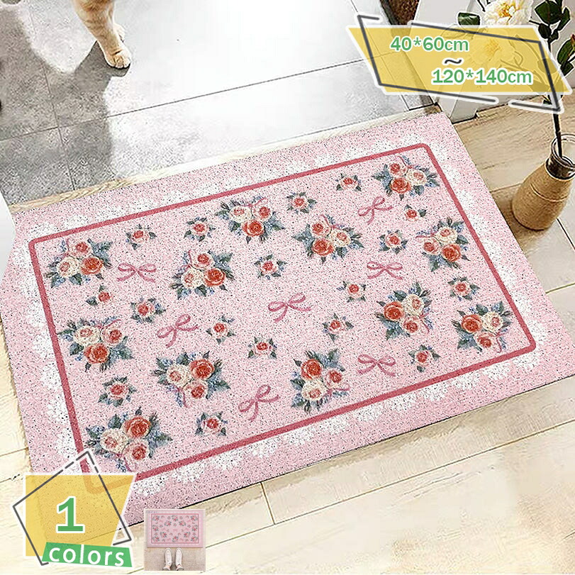 300円OFFクーポン 玄関マット 屋外 泥落とし 大判 花柄 ラバー 風水 業務用 現場 北欧 アンティーク 屋外用 長方形 エントランスマット 大きいサイズ くもデザイン エントラスマット 泥落としマット 屋外玄関マット マット ドアマット RaogtCYU|サイバーショップ01