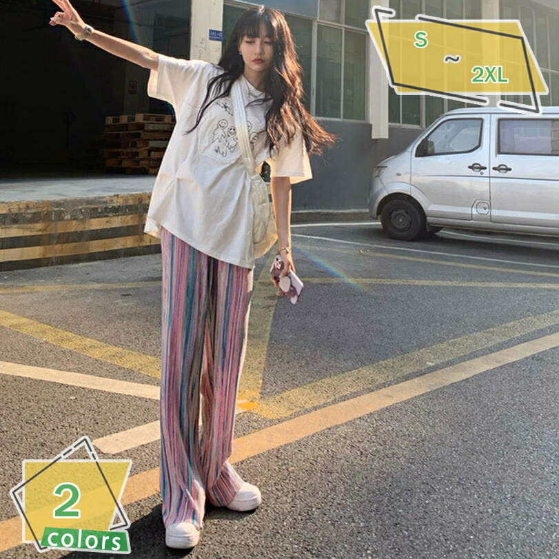 パンツ ルーズワイドパンツ レディース ボトムス ワイドパンツ 薄手パンツ イージーパンツ ロングパンツ ウエストゴム 大人カジュアル 大きいサイズ 旅行 お出かけ 部屋着 ルーズパンツ RaogtCYU