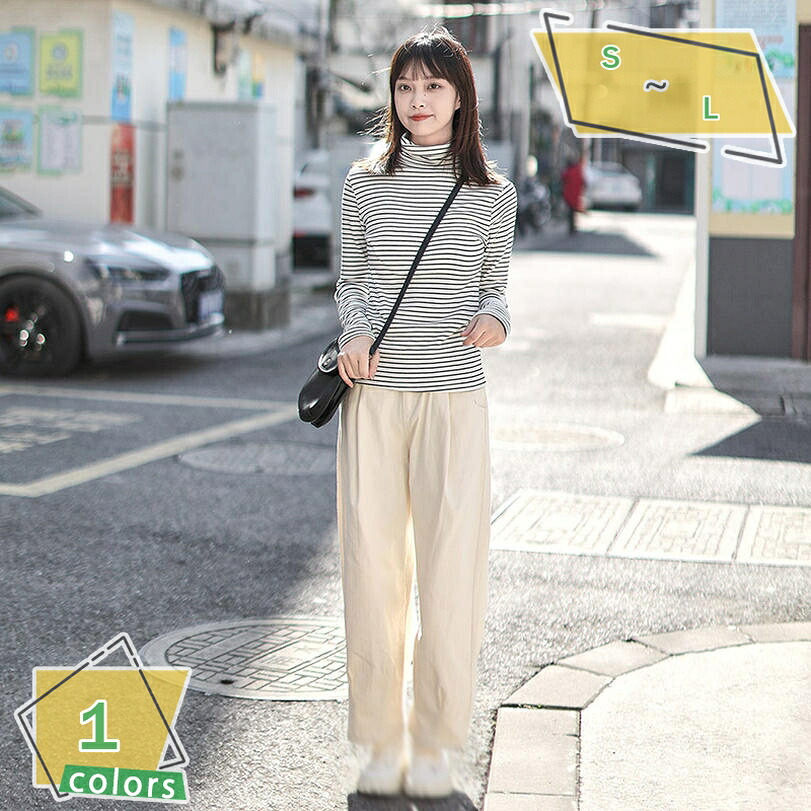 500円OFFクーポン ワイドパンツ レディース ハイウエスト チノパン ストレートパンツ 綿 コットン ゆったり チノパンツ ズボン 韓国ファッション ストリート 長ズボン ロングワイドパンツ おしゃれ カジュアル 通勤 お出かけ RaogtCYU