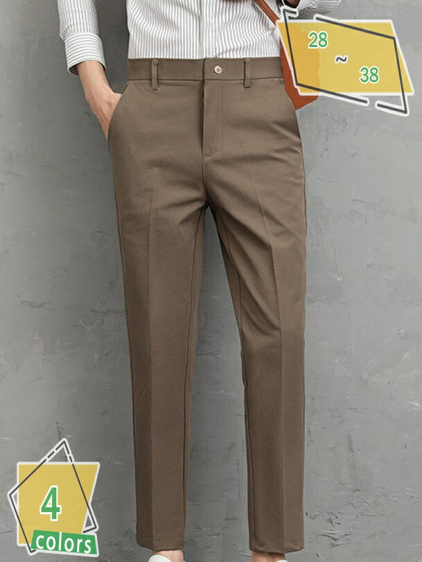 1000円OFFクーポン ストレッチパンツ ストレッチ スラックス メンズ メンズ チノパン テーパードパンツ ボトムス 吸汗 速乾 イージーケア テーパード 長ズボン RaogtCYU