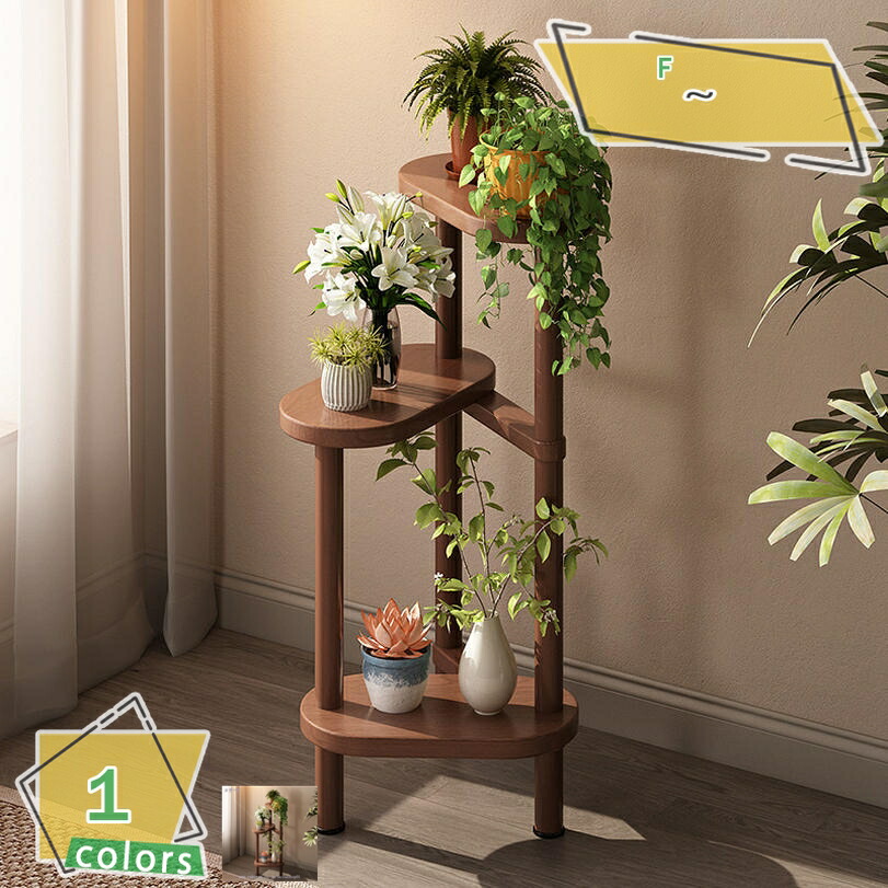 1000円OFFクーポン フラワースタンド 3段 花台 鉢スタンド 植木鉢 スタンド 室内 屋外 おしゃれ お花 観葉植物 花瓶 置き台 立体感 フラワーラック タンド ラック ガーデンラック 木製植物スタンド RaogtCYU｜サイバーショップ01
