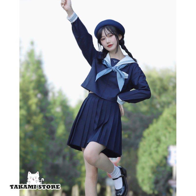 セーラー服 上級高等学校 ユニフォーム 仕掛ける 女子高生 ユニフォームスコート 学習者服 うしろ帯 長袖 半袖 えり巻き 筋目スコート ミニ 気が大きい大きさ 卒式 はいり込む式