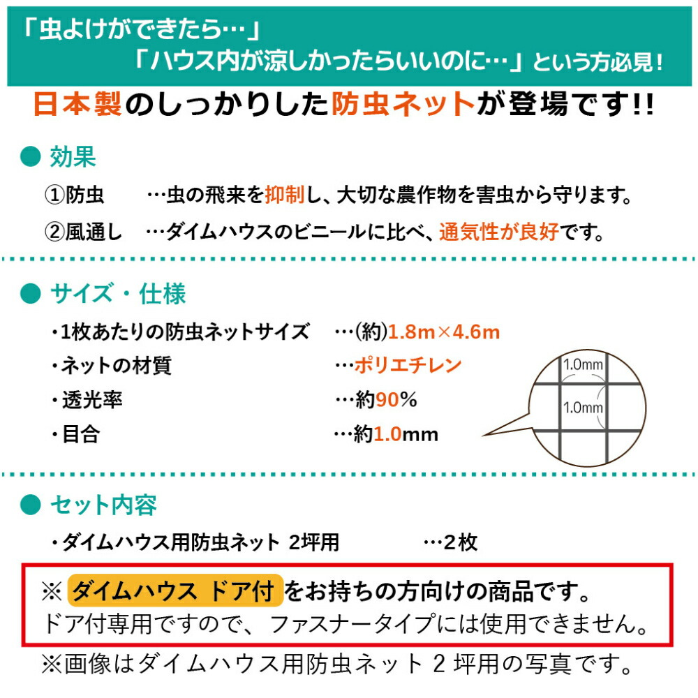ダイムハウス2坪用替えビニール側面(腰)用