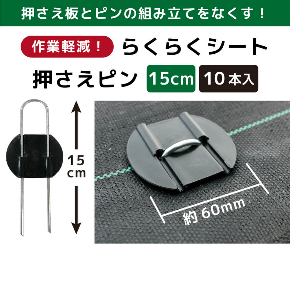 新作人気モデル daim らくらくシート押さえピン 長さ15cm 10本入防草シート ピン 園芸 防草 雑草対策 釘押さえ おさえ ガーデニング  家庭菜園 用品 用具 シート 固定 効率 農業 農業資材 一体型 qdtek.vn