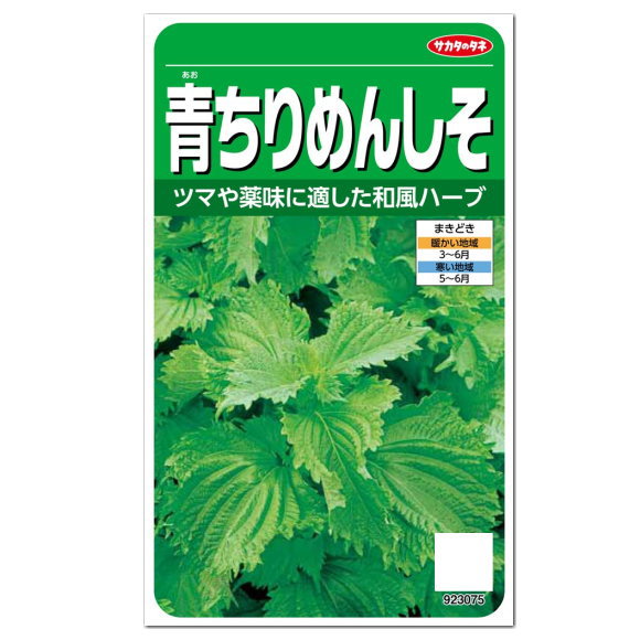 楽天市場 サカタのタネ 青ちりめんしそ 種 家庭菜園 紫蘇 シソのタネ たね 種子 青じそ 緑黄色野菜 プランター栽培 ガーデニングと雑貨の菜園ライフ