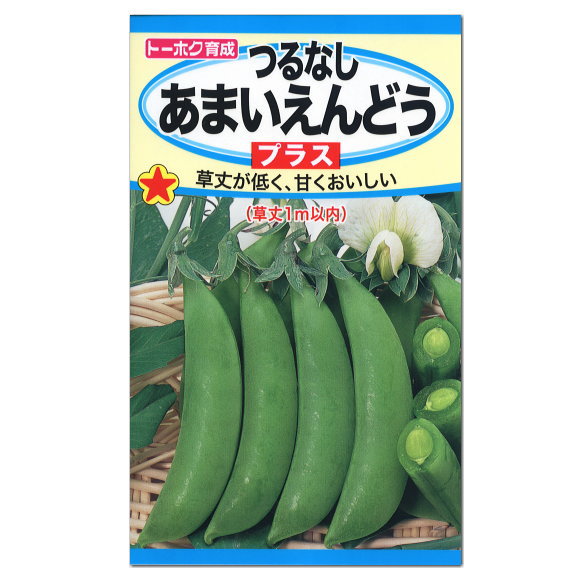 楽天市場 トーホク つるなし あまいえんどう プラス 種 家庭菜園 エンドウのタネ 野菜 たね 種子 ガーデニングと雑貨の菜園ライフ