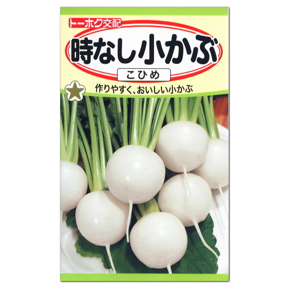 楽天市場 トーホク 時なし小かぶ こひめ 種 家庭菜園 プランター栽培 蕪 カブのタネ ガーデニングと雑貨の菜園ライフ