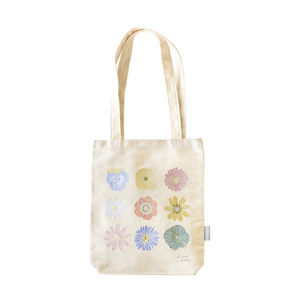 楽天市場】刺繍トートバッグ Lローズ IT001-1 バラ ばら かわいい 花